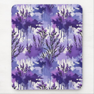 Purple Watercolor with Florals Musmatta