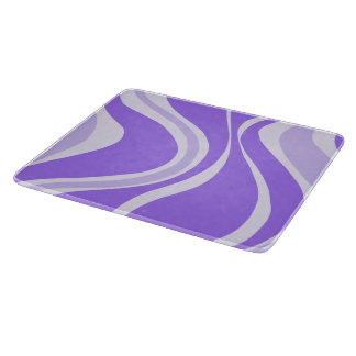 Purple Waves Cutting Board