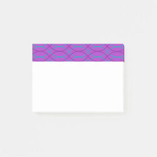 Purple Waves Post-it Block