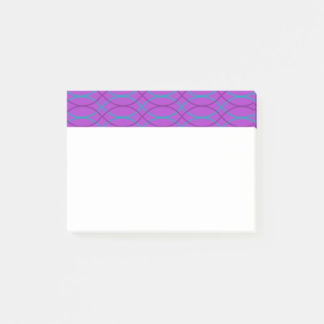 Purple Waves  Post-it Block (Framsida)