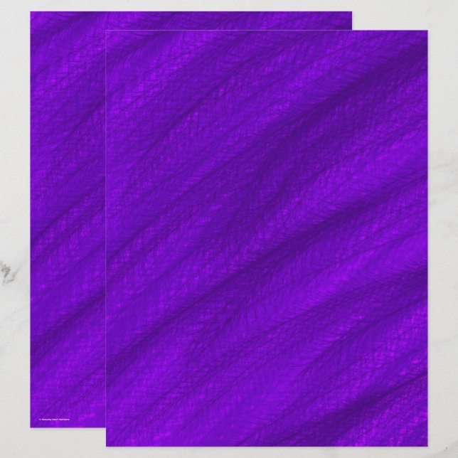 Purple Wheat Field Scrapbook Paper 2-Sided Page (Fram/baksida)