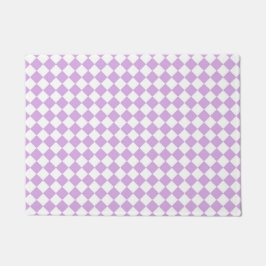 Purple White Checker Diamond Pattern
