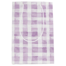 Purple White Plaid Stripes
