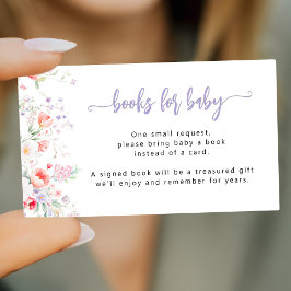 Purple wildflower baby in bloom Books for Baby  Tilläggskort