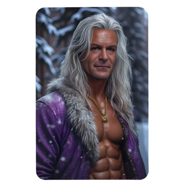 Purple Winter Wonderland Magnet (Vertikal)