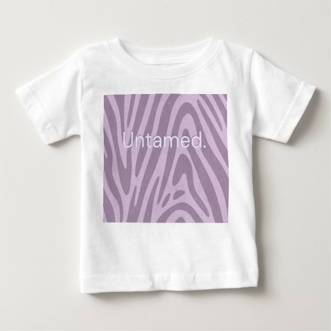 Purple zebra print bag t shirt (Framsida)