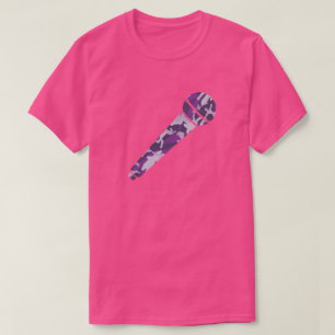PurpleBerry Camo Mönster Microphone T Shirt