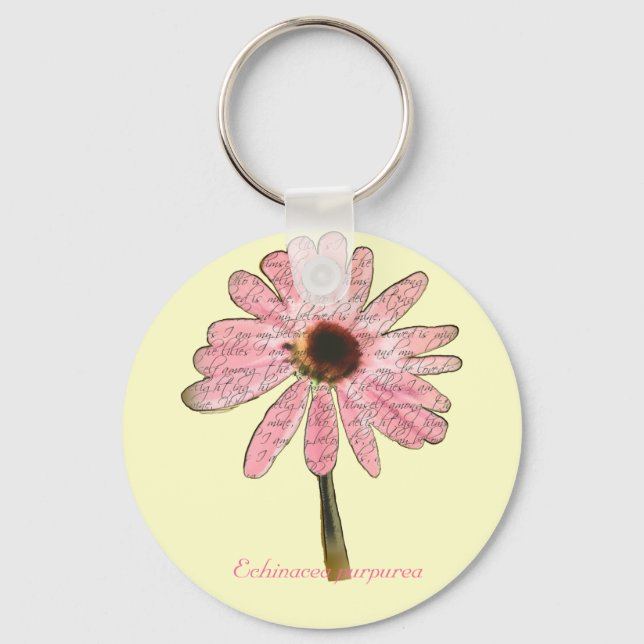 purpleconeflowerälskade3 nyckelring (Framsida)