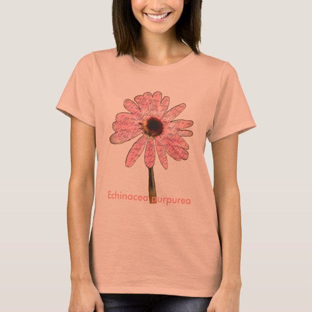 purpleconeflowerälskade3 t-shirt (Framsida)