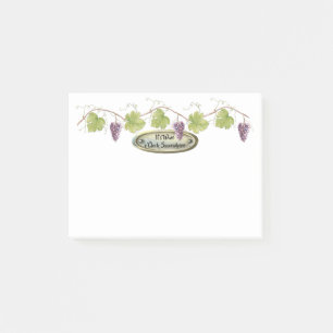 PurpleGrape samla i en klunga druvalöv - Post-it Block