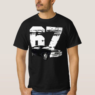 PurpleMonkeyTees 1967 Chevy Impala Front Side View T Shirt