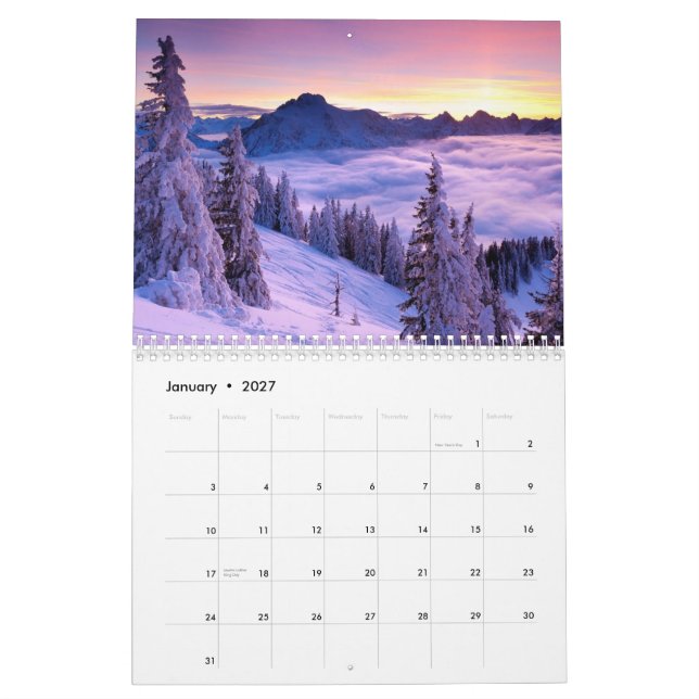 PurpleNatureCalendar2015 Kalender (Jan 2027)