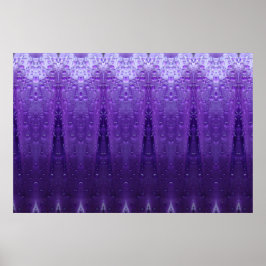 Purples Ikat  Poster