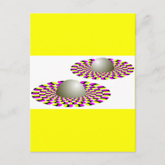 PurpleYellowSpheres Vykort