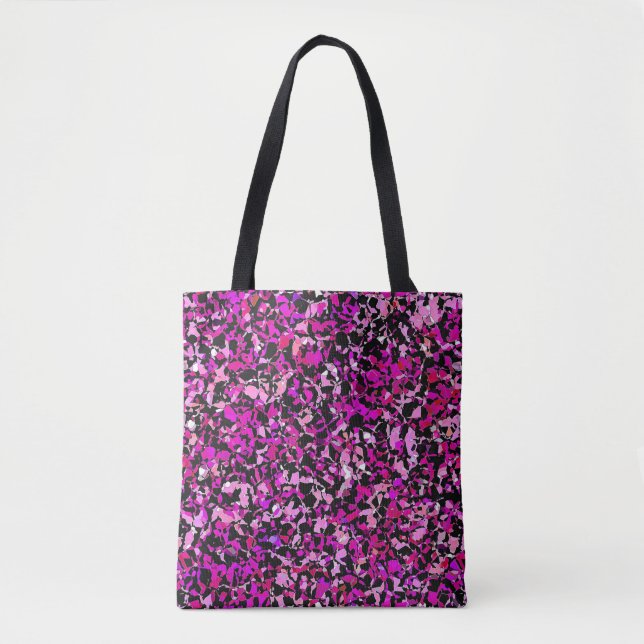 Purposant Rosa Tote Bag Tygkasse (Framsida)