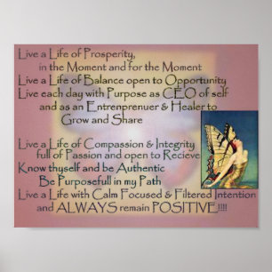 Purpose Mantra-Poster Poster