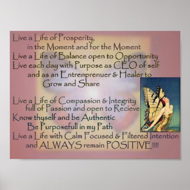 Purpose Mantra-Poster Poster (Framsidan)
