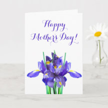 Purpur Iris Morsdagskort