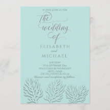 Purpurblå, präglad romantisk korallkalligrafi