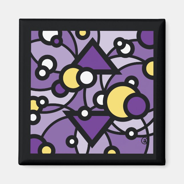 Purpurdis Magnet (Framsidan)