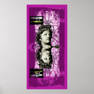 purpurfärgad アポロ poster