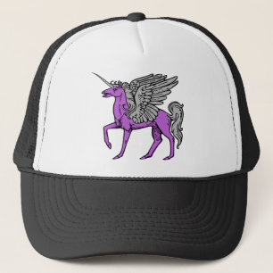 Purpurfärgad Alicorn-/Pegacorn/WingedUnicorn Keps