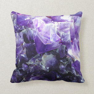 Purpurfärgad amethyst kudde