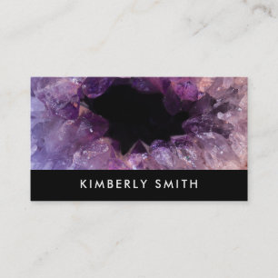 Purpurfärgad amethyst professionell för visitkort