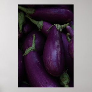 purpurfärgad aubergine poster