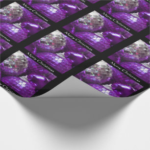 Purpurfärgad Baublesgod julsvart Presentpapper