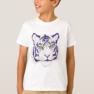 Purpurfärgad Bengal tiger T Shirt