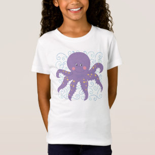 Purpurfärgad bläckfiskTshirt T-shirt