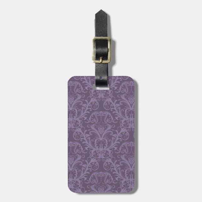 Purpurfärgad blom- tapet 2 bagagebricka (Vertikal Framsida)