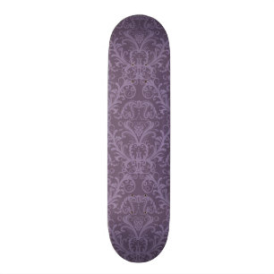 Purpurfärgad blom- tapet 2 skateboard bräda 19,5 cm