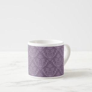 Purpurfärgad blom- tapet espressomugg