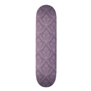 Purpurfärgad blom- tapet mini skateboard bräda 18,5 cm