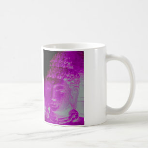 purpurfärgad buddha huvudmugg kaffemugg