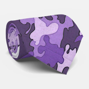 Purpurfärgad Camo Tie Slips