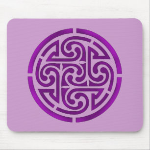 Purpurfärgad Celtic fnurradesign Musmatta