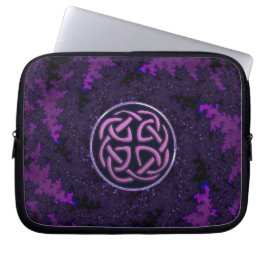 Purpurfärgad Celtic fnurraFractaldesign Laptop Fodral
