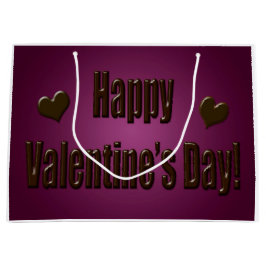 Purpurfärgad chokladlyckligvalentin