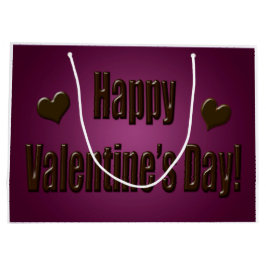 Purpurfärgad chokladlyckligvalentin