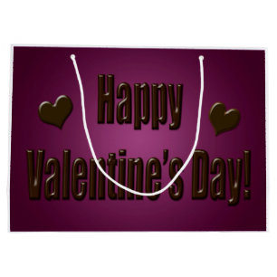Purpurfärgad chokladlyckligvalentin