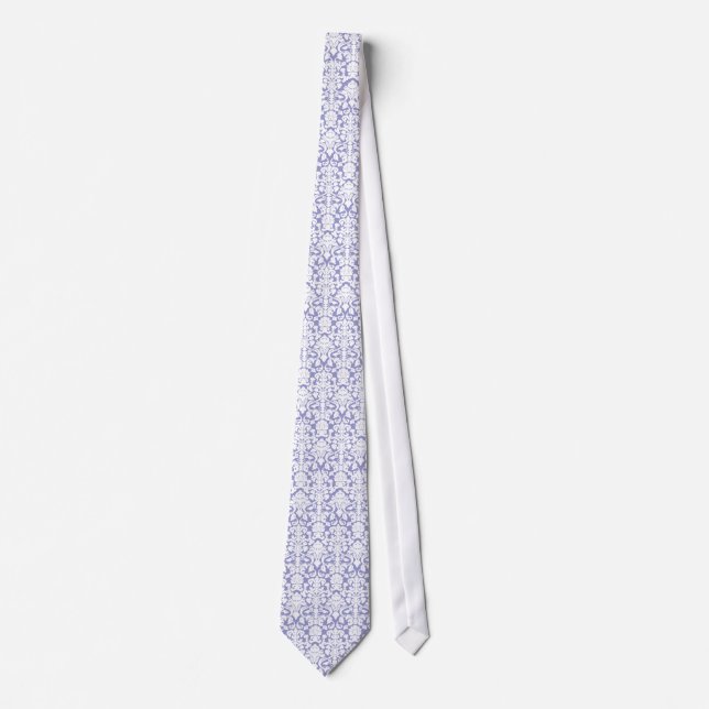 Purpurfärgad damastast Tie Slips (Framsida)