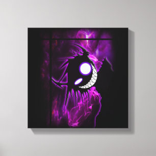 Purpurfärgad demon canvastryck