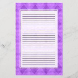 Purpurfärgad diamant fodrad brevpapper