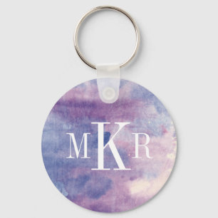 Purpurfärgad dimma II för Monogram Nyckelring