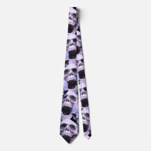Purpurfärgad döskallar slips