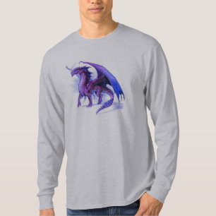 Purpurfärgad drake t shirt