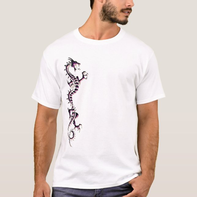 PURPURFÄRGAD DRAKE TEE SHIRT (Framsida)